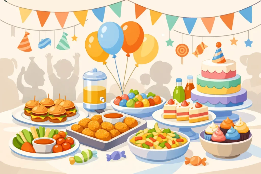 Cardápio para festa infantil buffet: como acertar