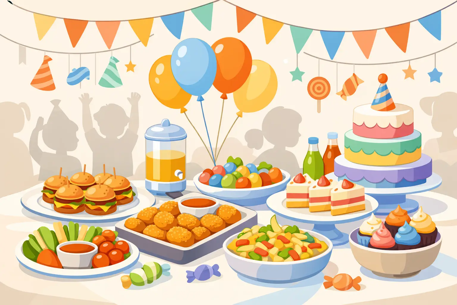 Cardápio para festa infantil buffet: como acertar