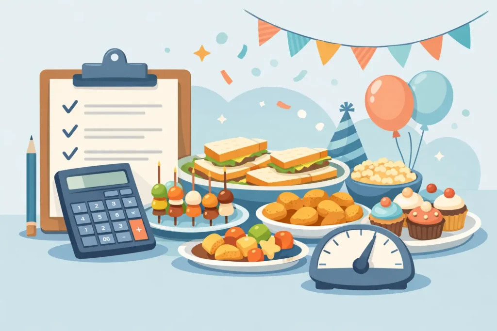 Como calcular comida para festa infantil