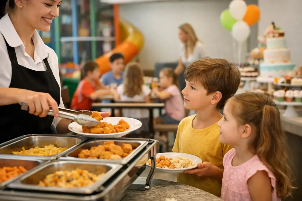 Como funciona buffet infantil na prática