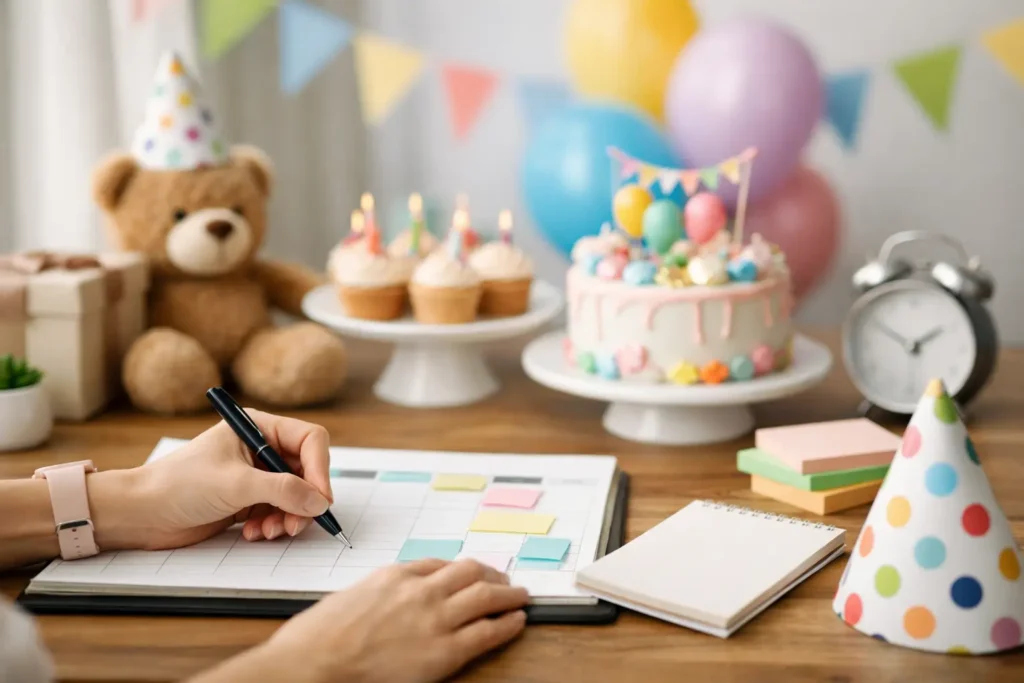 Como montar cronograma de aniversário infantil