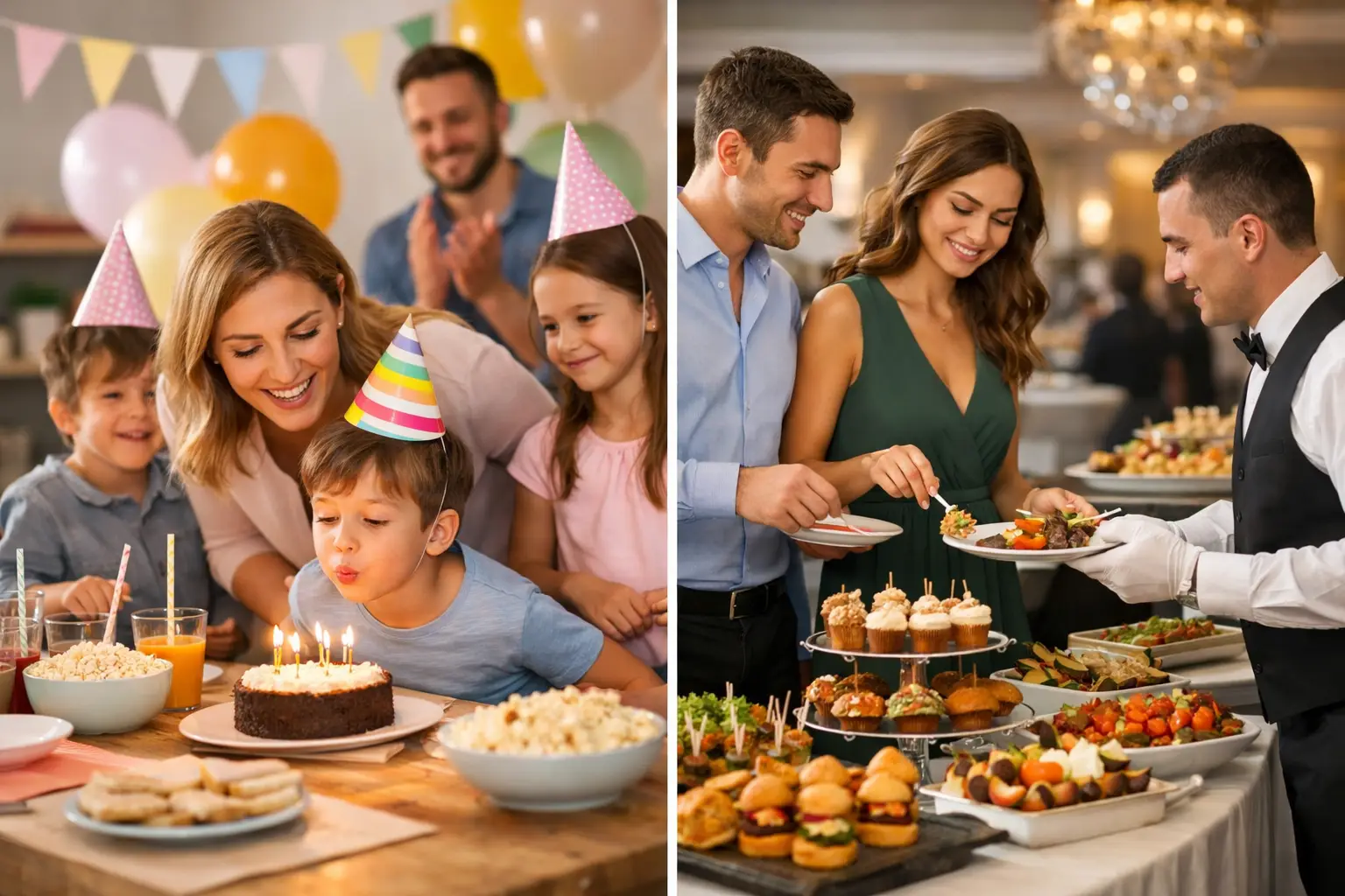 Festa em casa ou buffet: qual vale mais?
