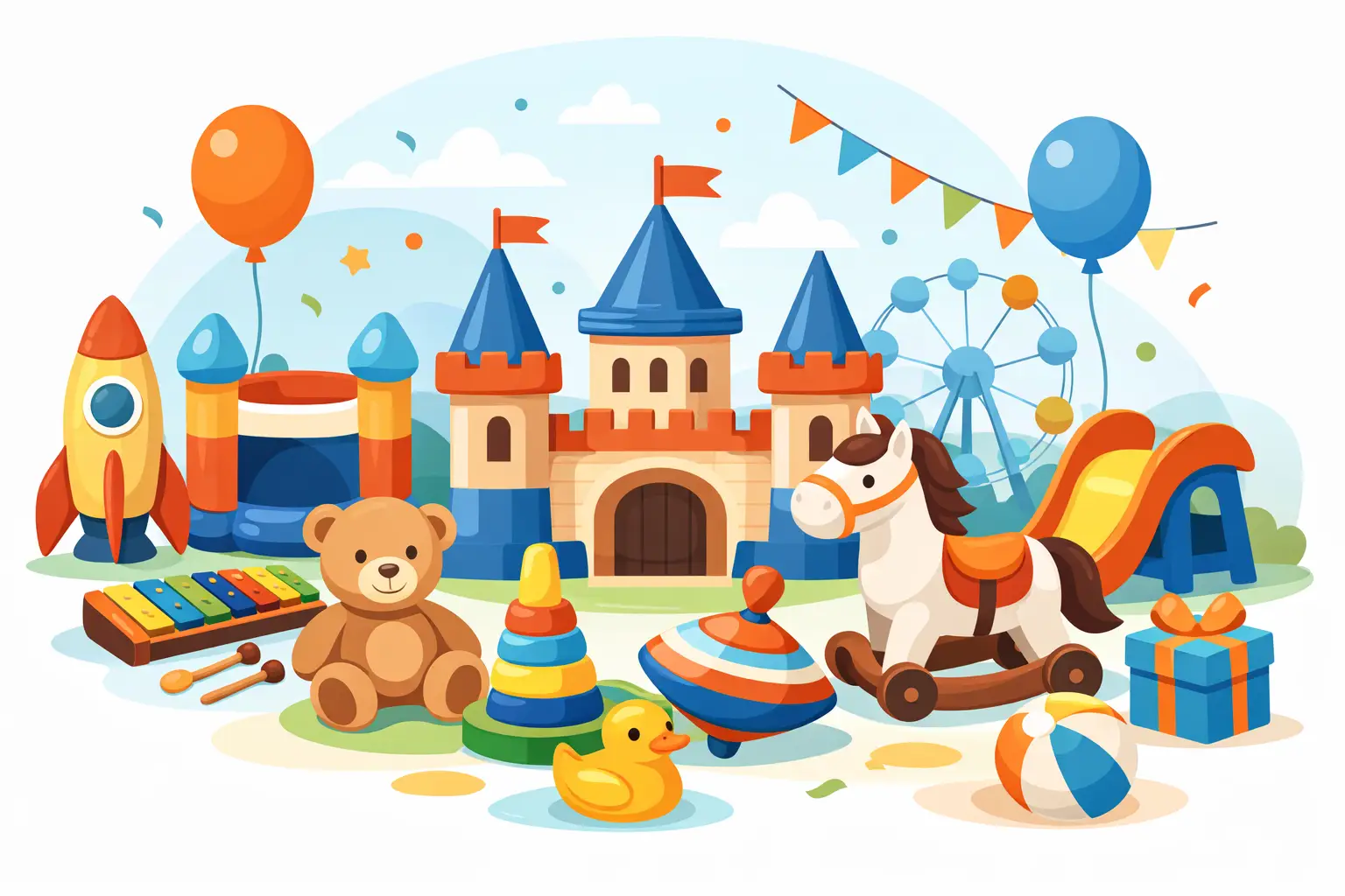 Melhores brinquedos para festa infantil