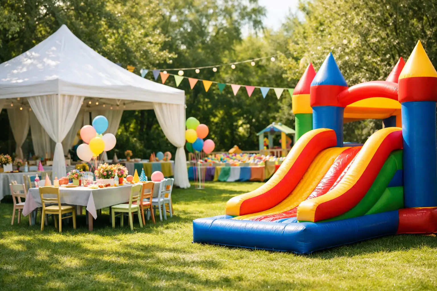 Estrutura para festa infantil sem imprevistos