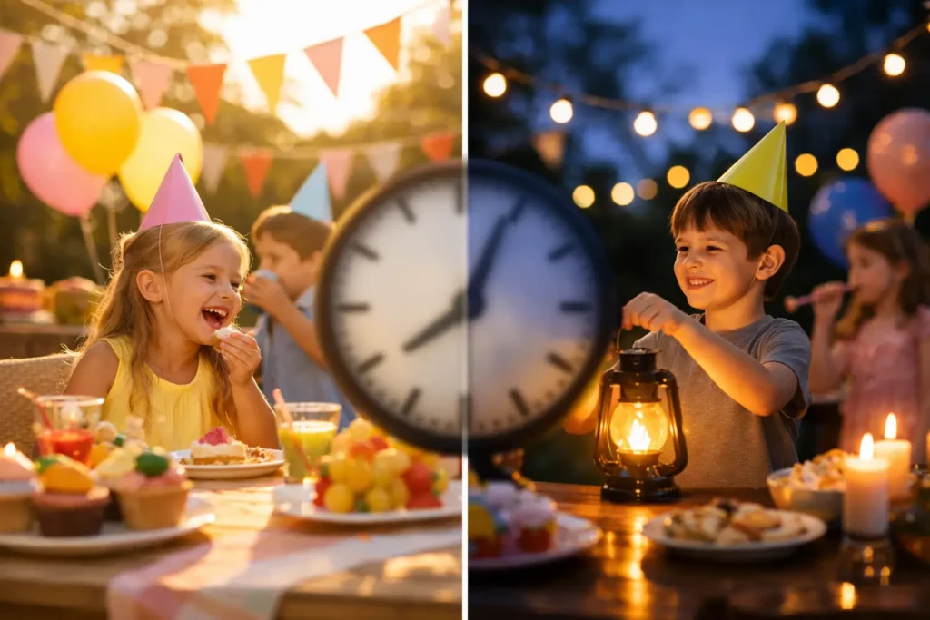 Qual melhor horário para festa infantil?