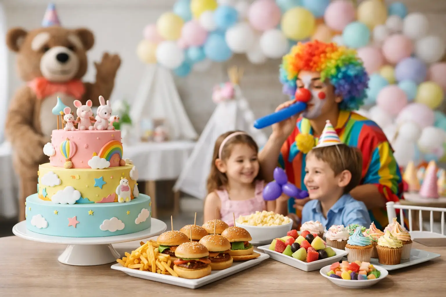 Serviços inclusos no pacote infantil para festas