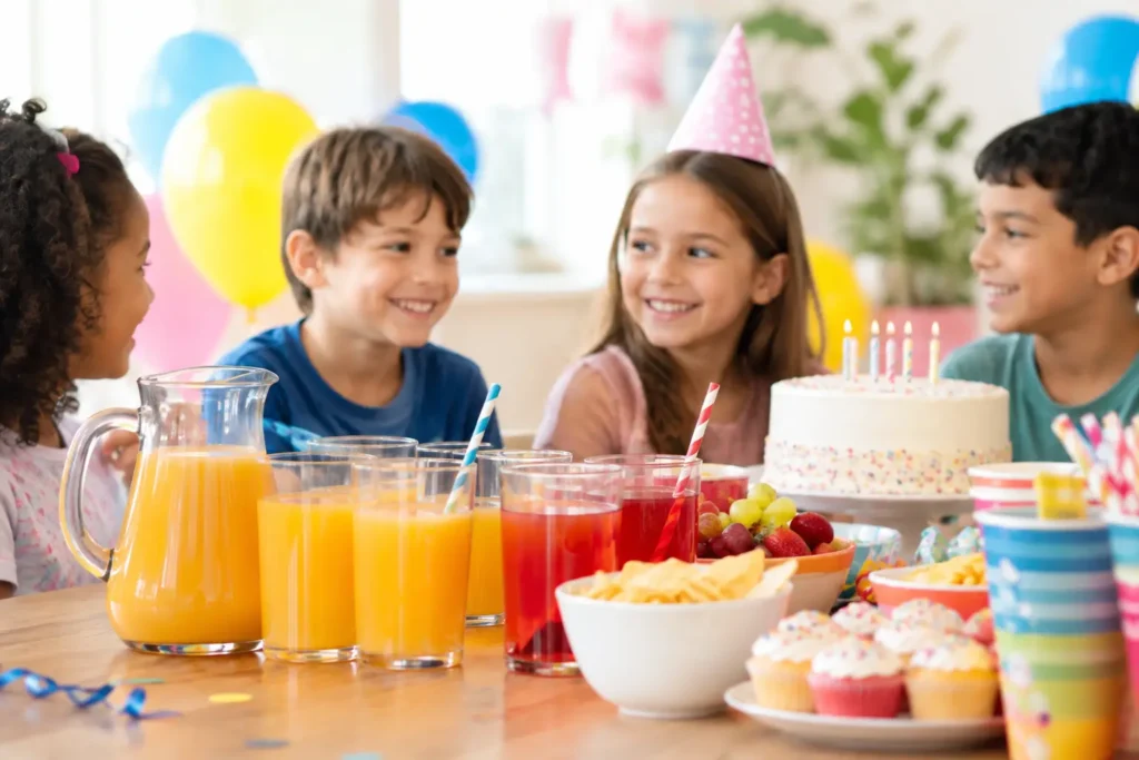 Festa infantil inclui bebidas? O que confirmar