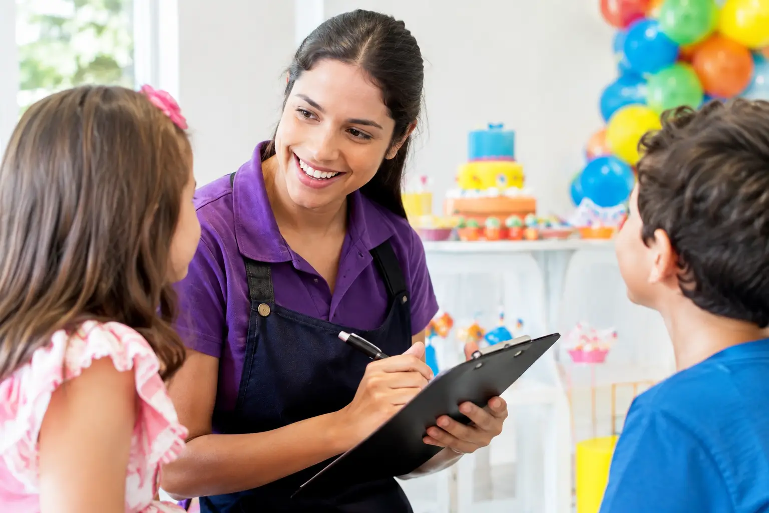 Avaliação do atendimento em festa infantil